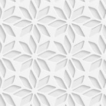 Papel de Parede Efeito Gesso 3D Geométrico Flor 2 9m