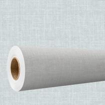 Papel De Parede Efeito Tecido Linho Cinza Claro Vinil 3M