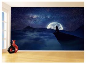 Papel De Parede Espaço Estrelas Luz Luar Luna 3,5M Nsp148 Papel De Parede Espaço Estrelas Luz Luar Luna 3,5M Nsp148