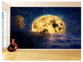 Papel De Parede Espaço Estrelas Luz Luar Luna 3,5M Nsp150 Papel De Parede Espaço Estrelas Luz Luar Luna 3,5M Nsp150