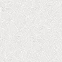 Papel de Parede Essencial - Ess1040 Folhas Branco - Rolo Fechado de 53cm x 10Mts