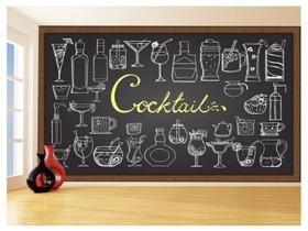 Papel De Parede Estilo Lousa Bebdias Bar Drink 3,5M Lcb20 Papel De Parede Estilo Lousa Bebdias Bar Drink 3,5M Lcb20