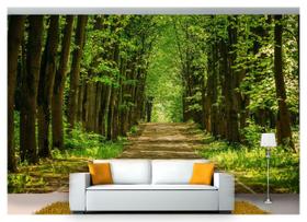 Papel De Parede Estrada Caminho Floresta 3D 7,50m² Nes101