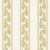 Papel de Parede Fiesta Modern Damask Listrado Dourado 533121