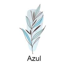 Papel de Parede Floral 142X95cm Azul Adesivo Decorativo MOD3