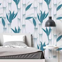 Papel de parede floral azul