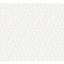 Papel de Parede Floral Clássico ICH Flores Delicadas e Ramo Provençal