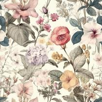Papel de Parede Floral de Vinil Jeweluck 43 x 300 cm Autoadesivo Papel de Parede Floral de Vinil Jeweluck 43 x 300 cm Autoadesivo