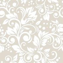 Papel De Parede Floral Flor Provençal Tons Bege Quarto Sala