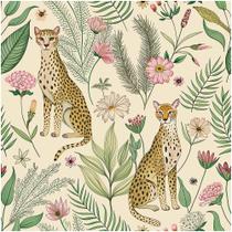 Papel de parede floral Floralplus Peel & Stick Cheetah 44x1000 cm