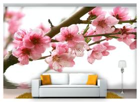 Papel De Parede Floral Flores Textura Sala 3D 3M² Xfl216