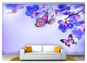 Papel De Parede Floral Flores Textura Sala 3D 3M² Xfl223 Papel De Parede Floral Flores Textura Sala 3D 3M² Xfl223