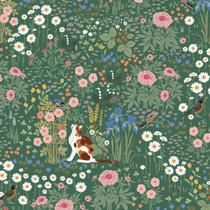 Papel de Parede Floral Heroad Verde 44 x 200 cm Autoadesivo Papel de Parede Floral Heroad Verde 44 x 200 cm Autoadesivo