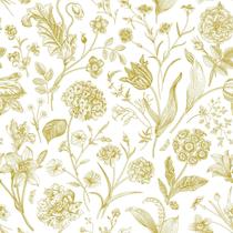 Papel de Parede Floral Lenify Adesivo 43 x 300 cm Impermeável