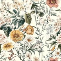Papel de parede floral Livebor Vinyl Peel and Stick 43x1000 cm