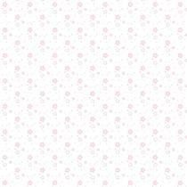 Papel de Parede Floral Rosa Infantil Adesivo 2,70x0,57m