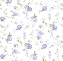 Papel de Parede Floral Rosas Azuis - Papel de Parede Digital