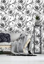 Papel de parede Flores Pretas