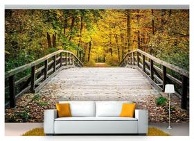 Papel De Parede Floresta Natureza Árvores 3D 3M² Xna169 Papel De Parede Floresta Natureza Árvores 3D 3M² Xna169