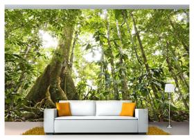 Papel De Parede Floresta Natureza Árvores 3D 3M² Xna179 - Você Decpra