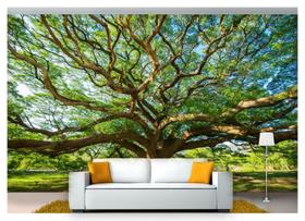 Papel De Parede Floresta Natureza Árvores 3D 3M² Xna183