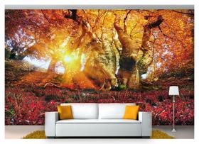 Papel De Parede Floresta Natureza Árvores 3D 3M² Xna207 Papel De Parede Floresta Natureza Árvores 3D 3M² Xna207