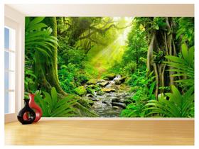 Papel De Parede Floresta Tropical Caminho Luz 3,5M Xna217