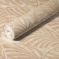 Papel De Parede Folhagem Relevo Vinílico Importado Lavável Luxo Areia VT03 Rolo 10 MT Papel De Parede Folhagem Relevo Vinílico Importado Lavável Luxo Areia VT03 Rolo 10 MT