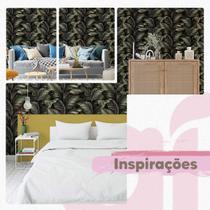 Papel De Parede Folhas Tropicais Jardim Verde Varanda 15M