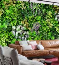 Papel de Parede Foto Mural Painel Folhas Jardim Vertical Autocolante