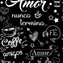 Papel de Parede Frase Amor e Família 300x50cm PPDCA182