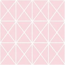 Papel De Parede Friends Coffee 5657 Geometrico Losangos rosa branco