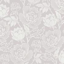 Papel de parede Froluya Vintage Floral Cinza/Branco 1.3m² Autoadesivo