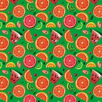 Papel De Parede Frutas Melancia Limão Morango Laranja Cereja