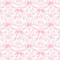 Papel de Parede FYSUIMU Rosa com Laço Floral 43 x 549 cm PVC