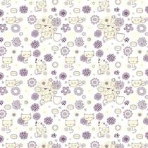 Papel De Parede Gatinha E Flores Amarela Decorativo Adesivo Papel De Parede Gatinha E Flores Amarela Decorativo Adesivo