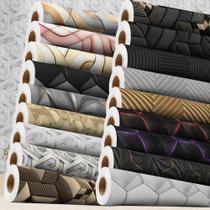 Papel De Parede Geométrico 3D Abstrato Adesivo Lavável Autocolante com Vários Modelos