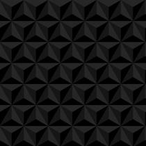 Papel De Parede Geométrico 3d Triângulos Pretos - 3,00x0,50m Papel De Parede Geométrico 3d Triângulos Pretos - 3,00x0,50m