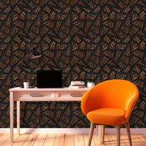 Papel de Parede Geométrico Black Bronze Triângulos 300 Papel de Parede Geométrico Black Bronze Triângulos 300