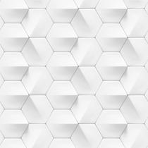 Papel de Parede Geométrico Hexagonal 3D 3,00m Papel de Parede Geométrico Hexagonal 3D 3,00m