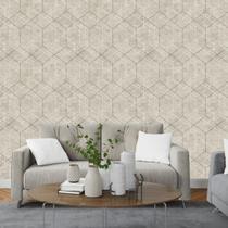 Papel de Parede Geométrico Orophin em Tons de Cinza - Rolo com 10 Metros Revestimento Papel de Parede Geométrico Orophin em Tons de Cinza - Rolo com 10 Metros Revestimento