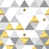 Papel de Parede Geométrico Triângulos Yellow Gold 2,50m - Inove Papéis de Parede