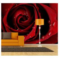 Papel De Parede Gg Adesivo Painel Flores Rosas Vermelhas 47 - Quartinhodecorado