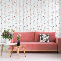 Papel de Parede Hana Floral Vermelho 19023