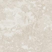 Papel de Parede Heroad Bege Vintage com Animais da Floresta 44 x 200 cm Papel de Parede Heroad Bege Vintage com Animais da Floresta 44 x 200 cm