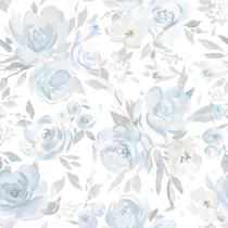 Papel de Parede Heroad Floral Azul Autoadesivo 44x200 cm Papel de Parede Heroad Floral Azul Autoadesivo 44x200 cm
