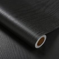 Papel de parede Heroad Peel and Stick Wood Preto 60cm x 5m Papel de parede Heroad Peel and Stick Wood Preto 60cm x 5m