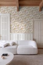 Papel De Parede Icon Floral Bege Ic3101