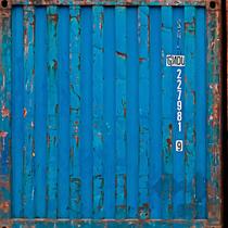 Papel de Parede Industrial Container Azul e Bege 12m