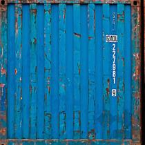 Papel De Parede Industrial Container Azul E Bege 3M